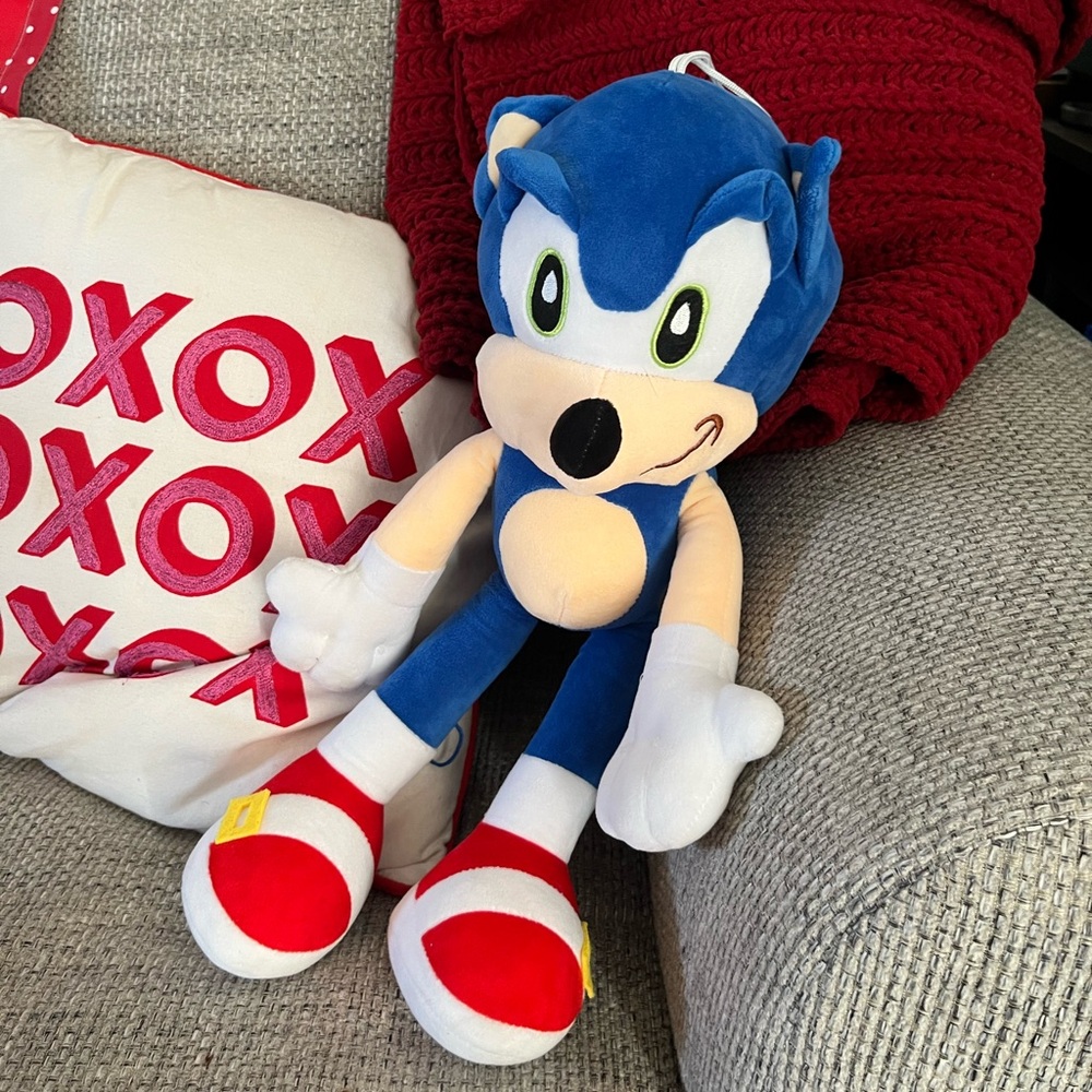 Sonic the Hedgehog Sonic 16" Plush Sega sonic Lissipuppe Lissidoll Preowned